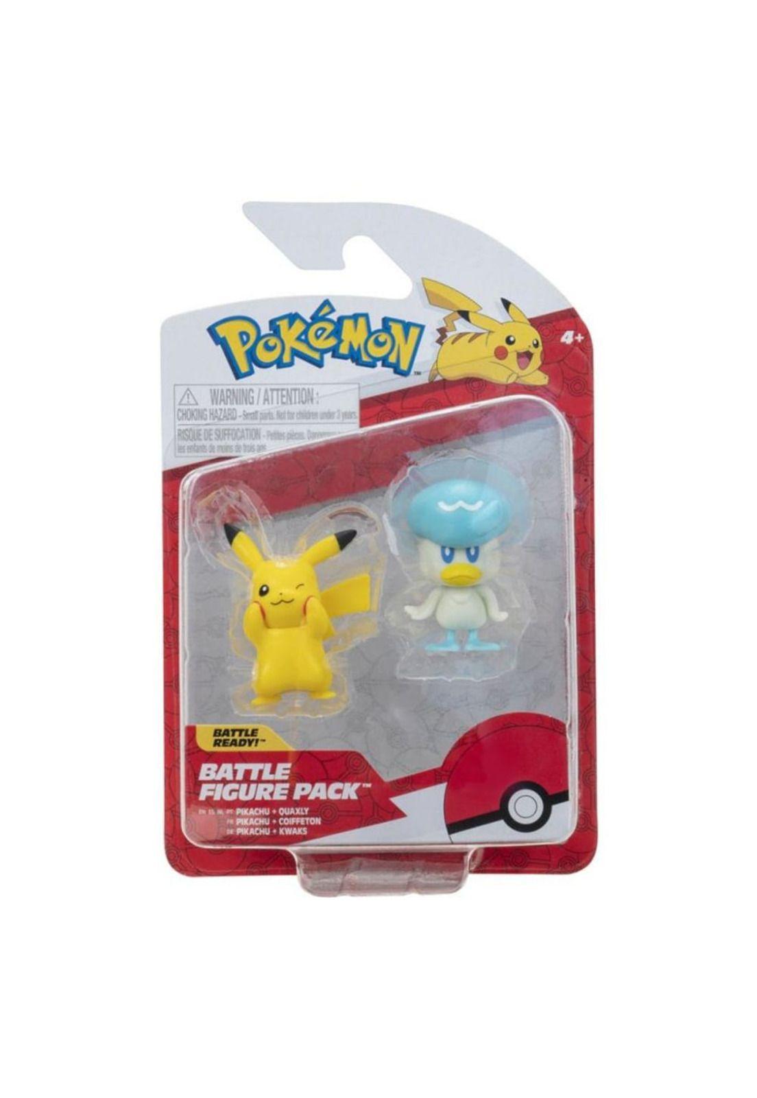 Figura Pokemon Pikachu y Quaxly-0