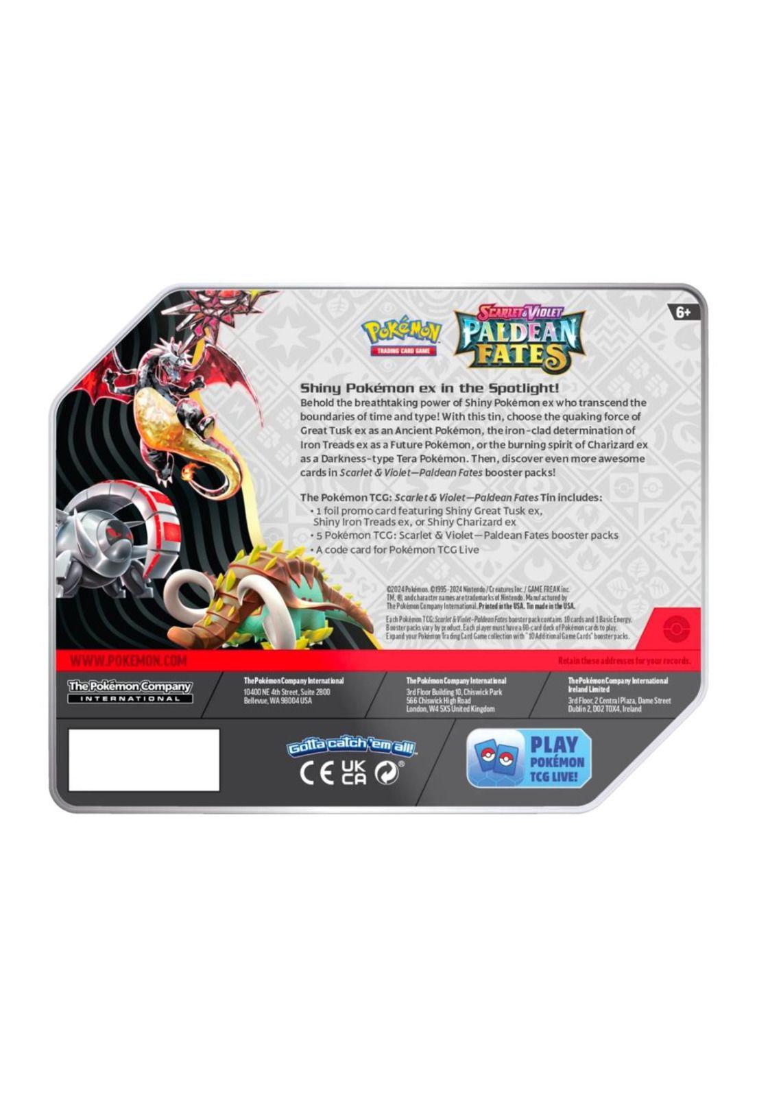 Pokémon Paldean Fates Tin Ingles Charizard Ex-1