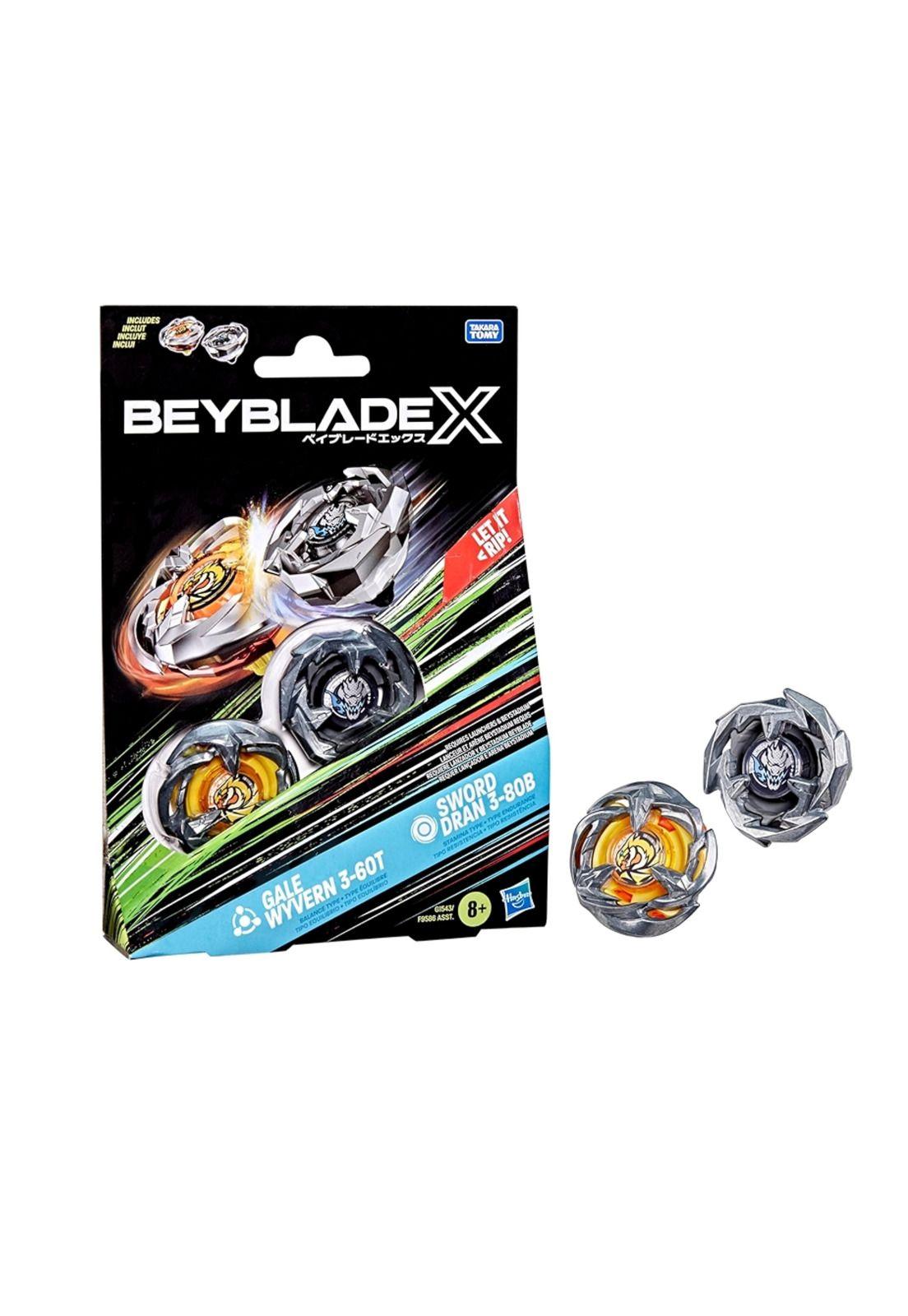 Beyblade X Duo Gale Wyvern 3-60T y Sword Dran 3-80B-2