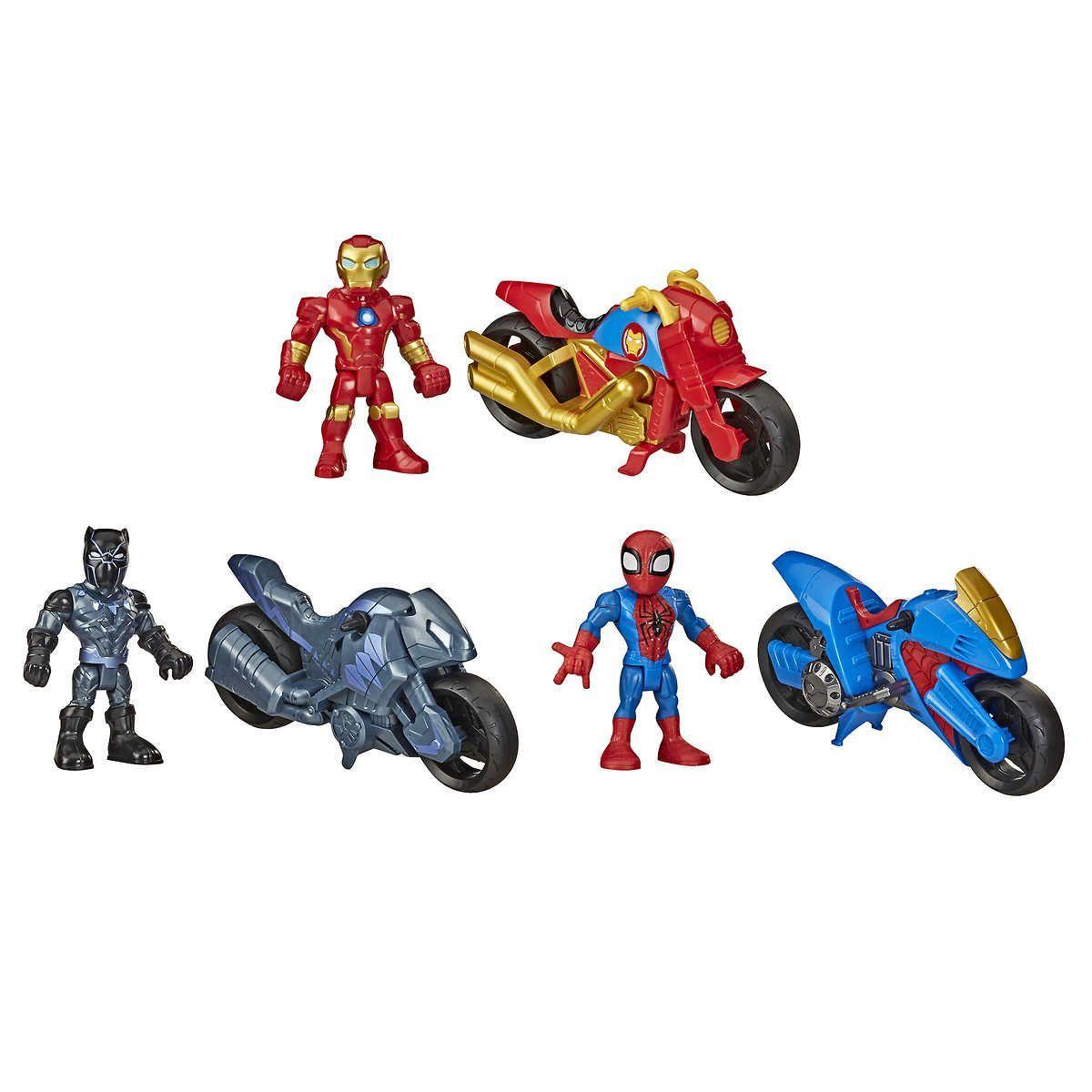 Marvel Figuras y motocicleta-1