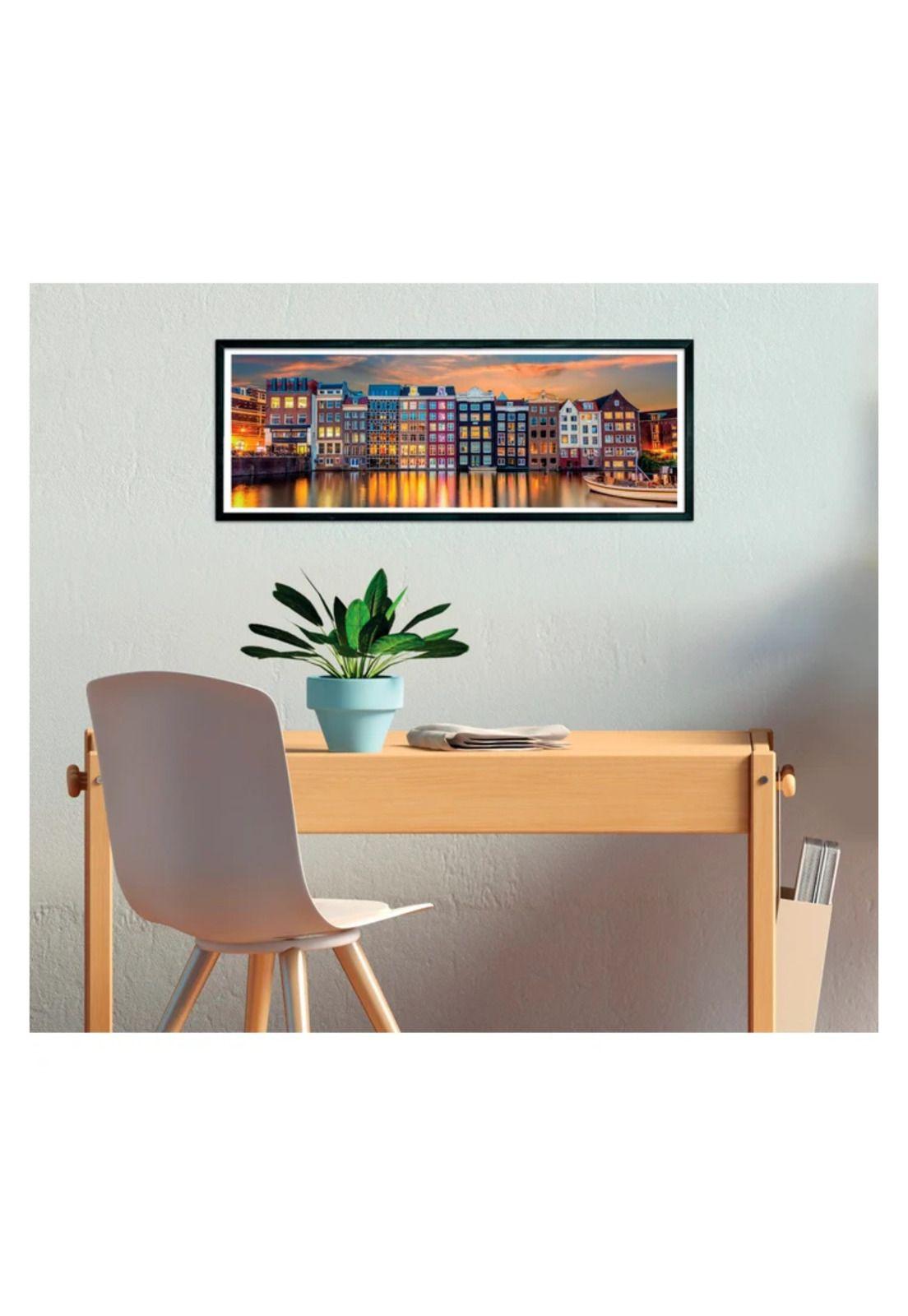Puzzle Rompecabezas Clementoni 1000 - Bright Amsterdam (Panorama)-2