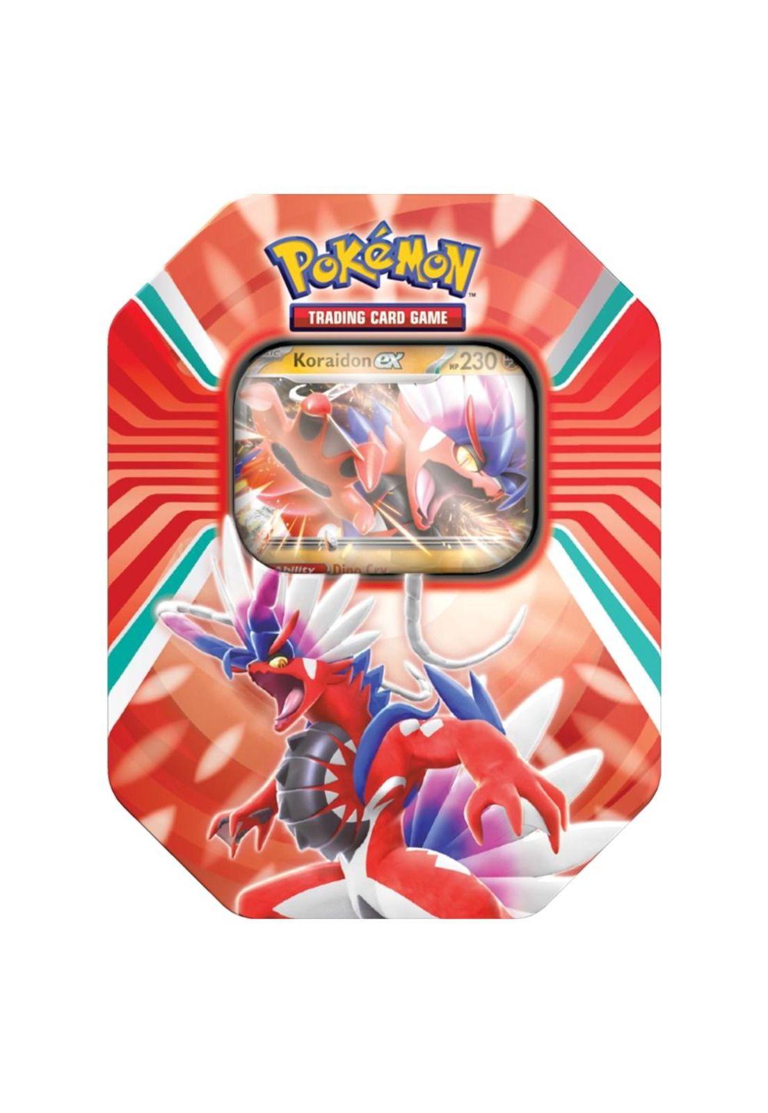 Pokémon Paldea Legends Koraidon Tin Español-0