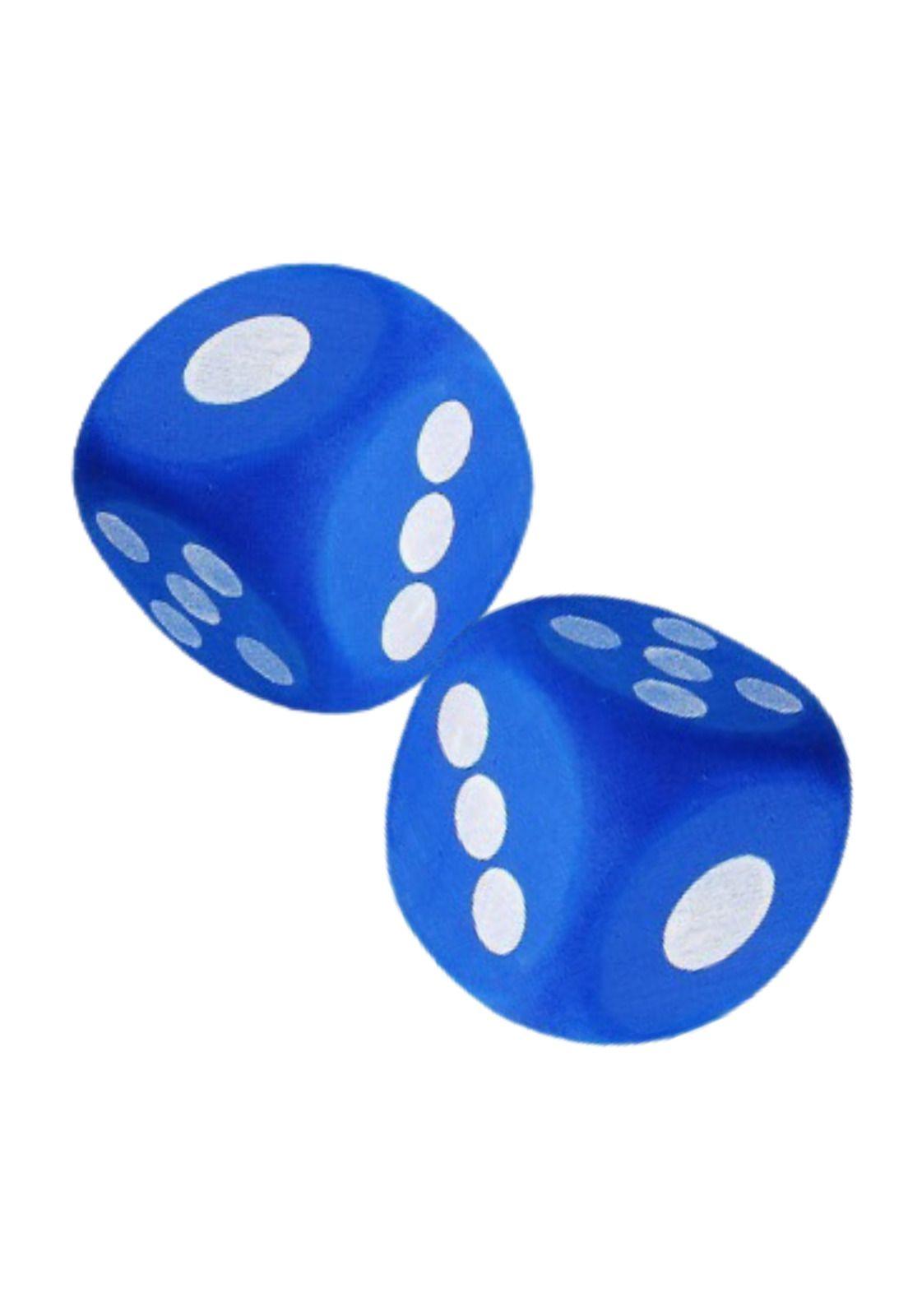 Set de 2 Dados d6 Goma Eva 6,5 cm-0