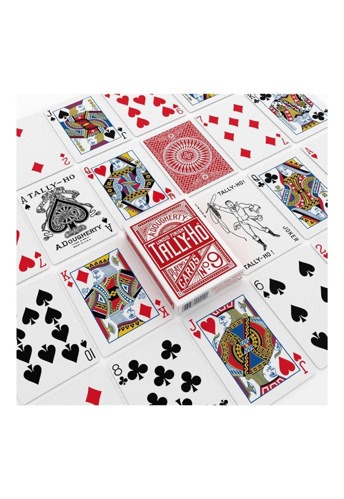 Naipe Tally-Ho Poker Rojo-2