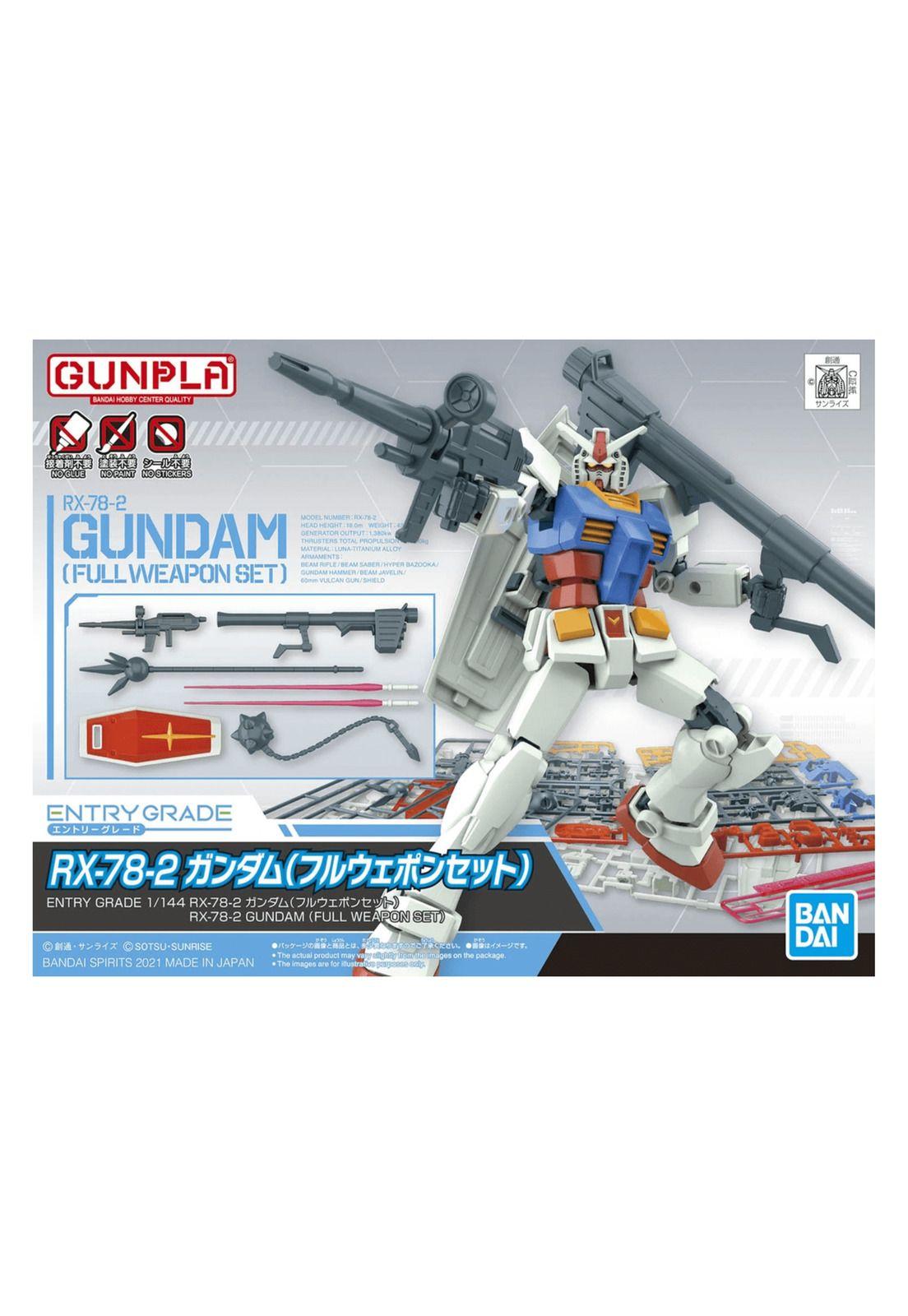 Gundam Model Kit Entry Grade Full Weapon Set RX-78-2 1/144 Gundam-0