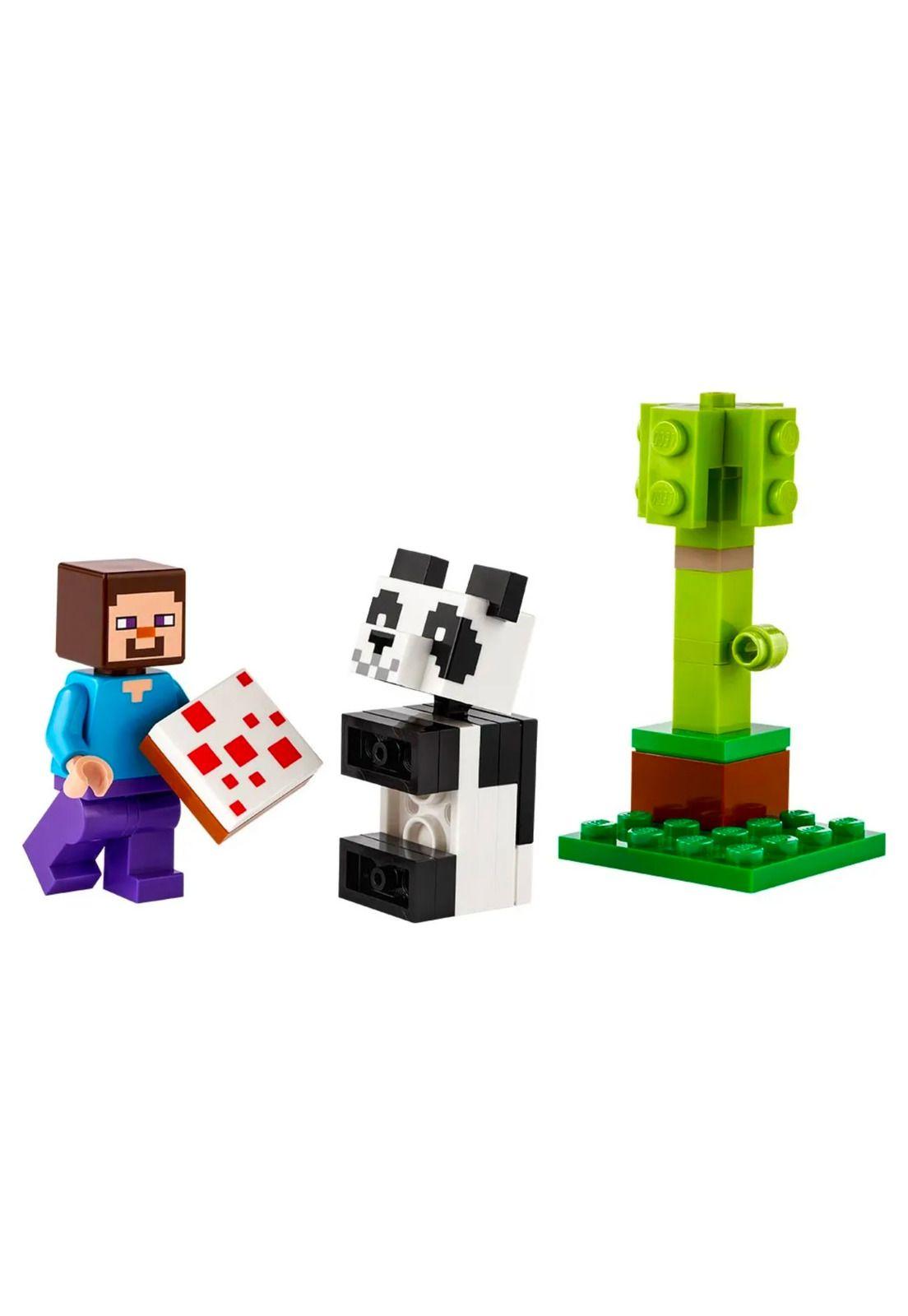 Lego Minecraft Steve y Panda Bebé-1