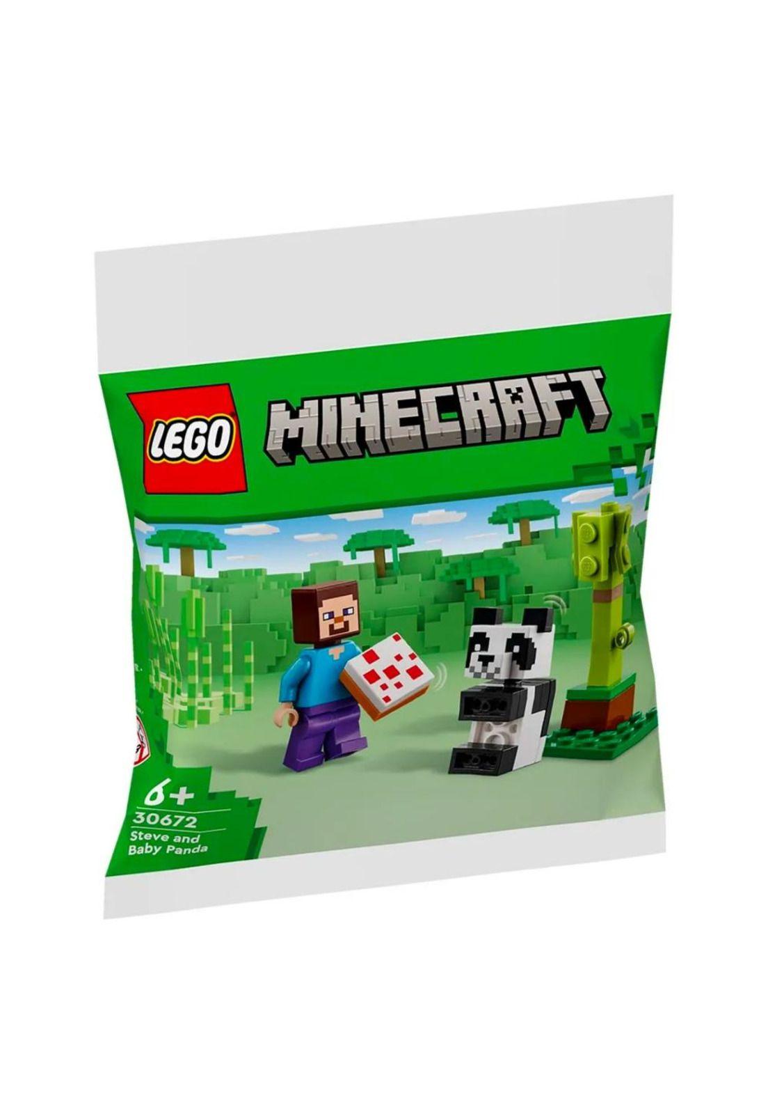 Lego Minecraft Steve y Panda Bebé-0