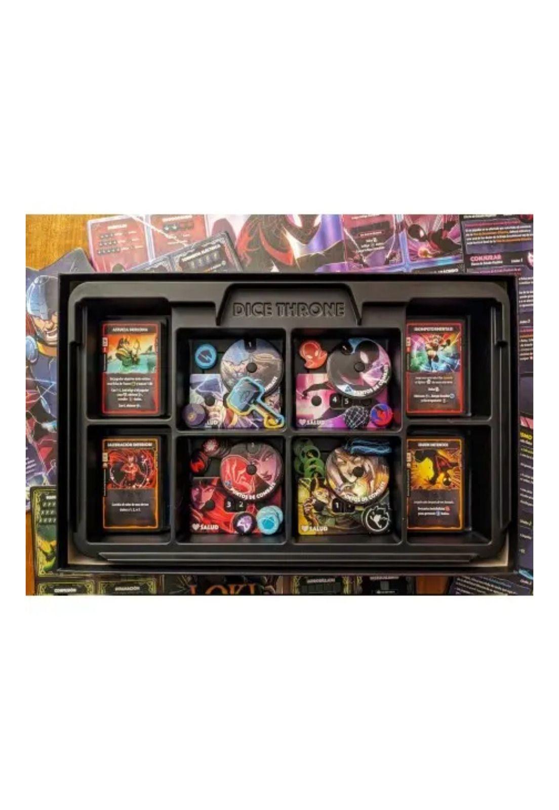 Dice Throne Marvel Caja 1 (Bruja Escarlata, Thor, Loki y Spider-Man)-2