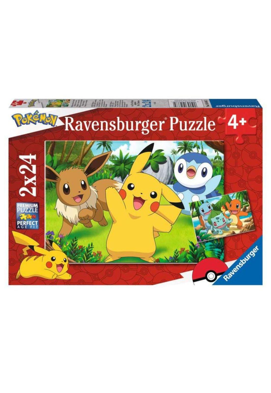 Puzzle Rompecabezas Pokémon Pack 2 x 24 Piezas XXL-0