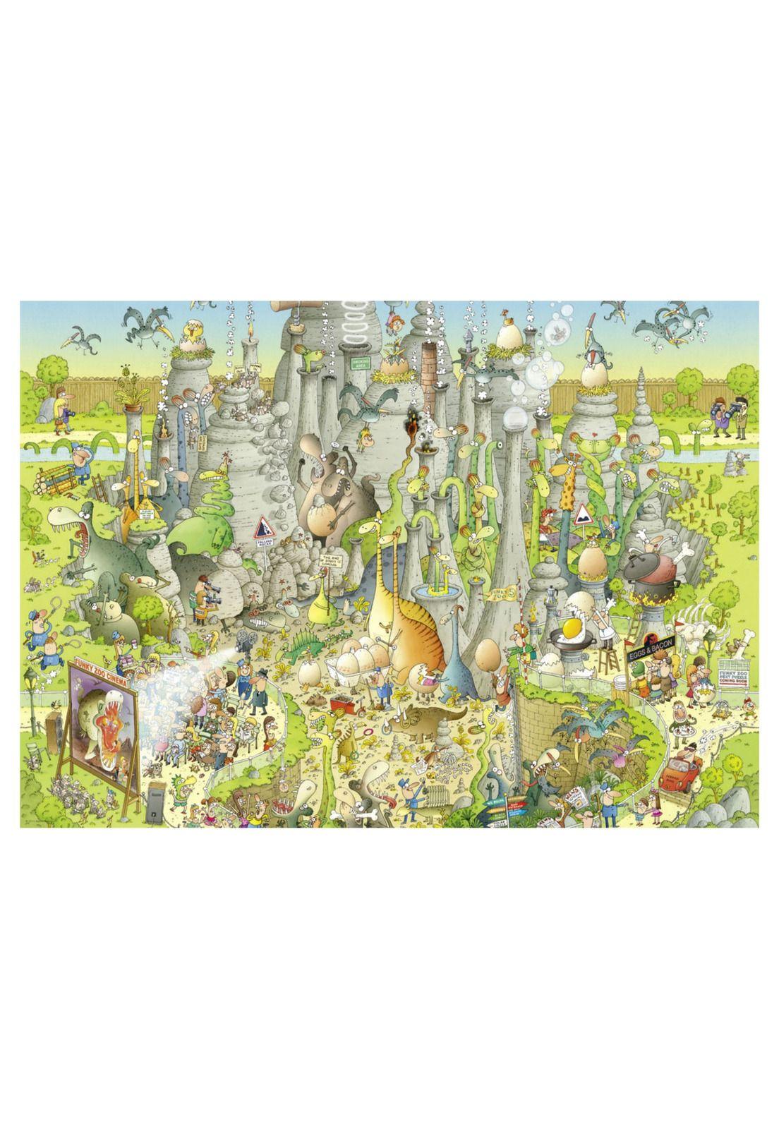 Puzzle Rompecabezas Heye 1000 Piezas - Jurassic Habitat, Marino Degano-1