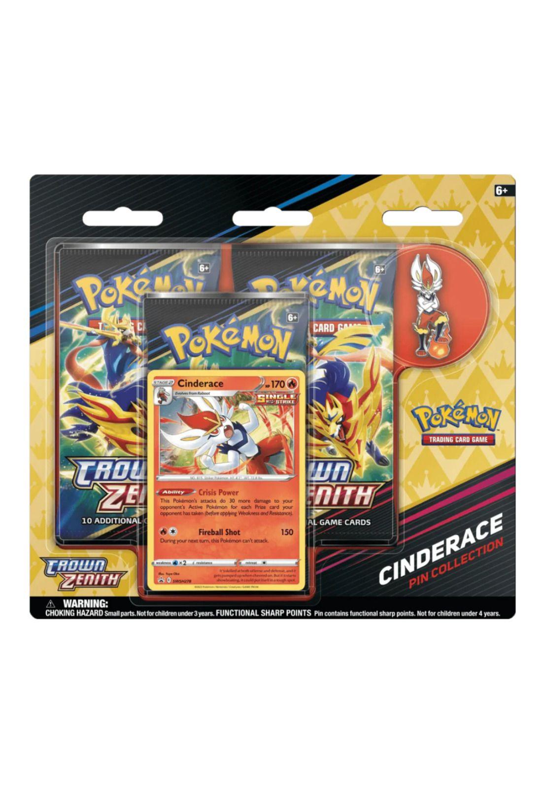Pokémon Crown Zenith Pin Collection Cinderace Español-0