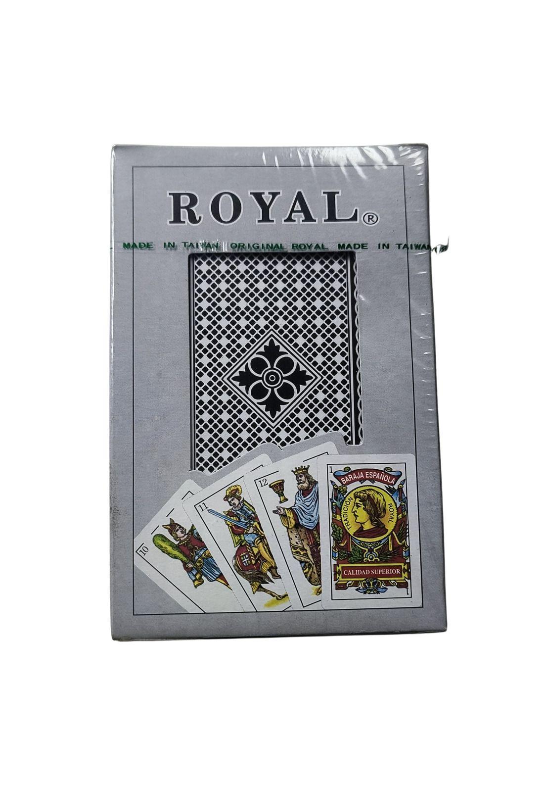 Naipe Royal Baraja Española Negra-2
