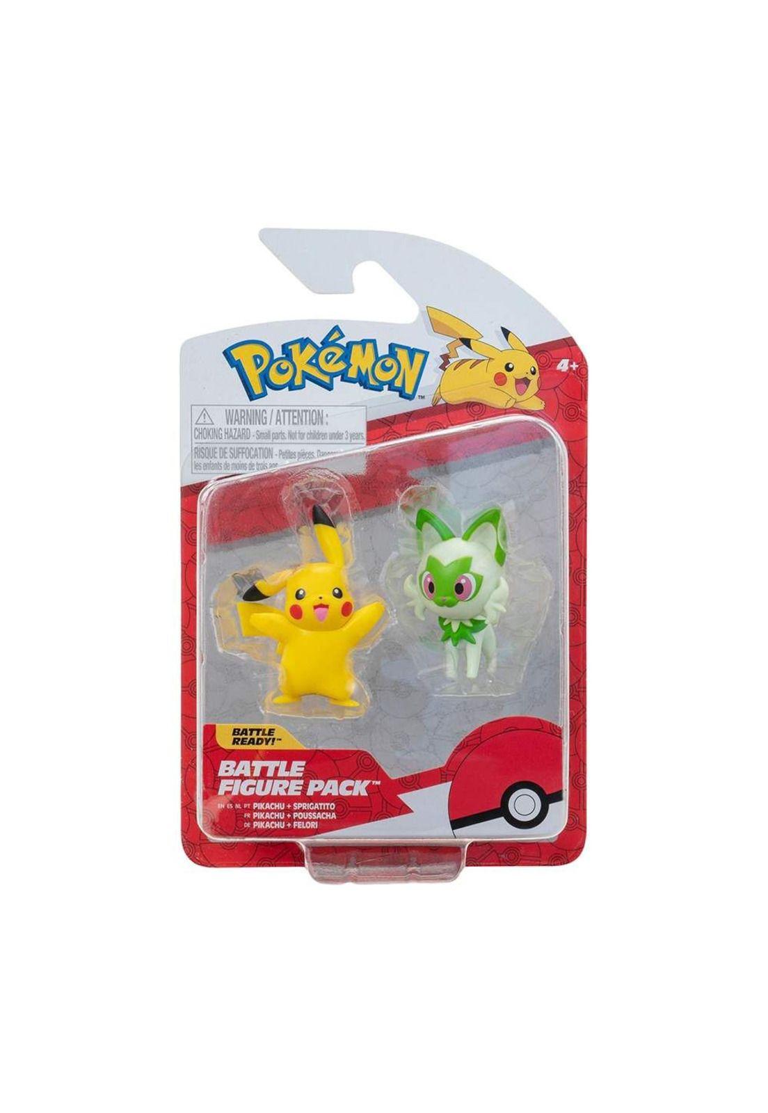 Figura Pokemon Pikachu y Sprigatito-0