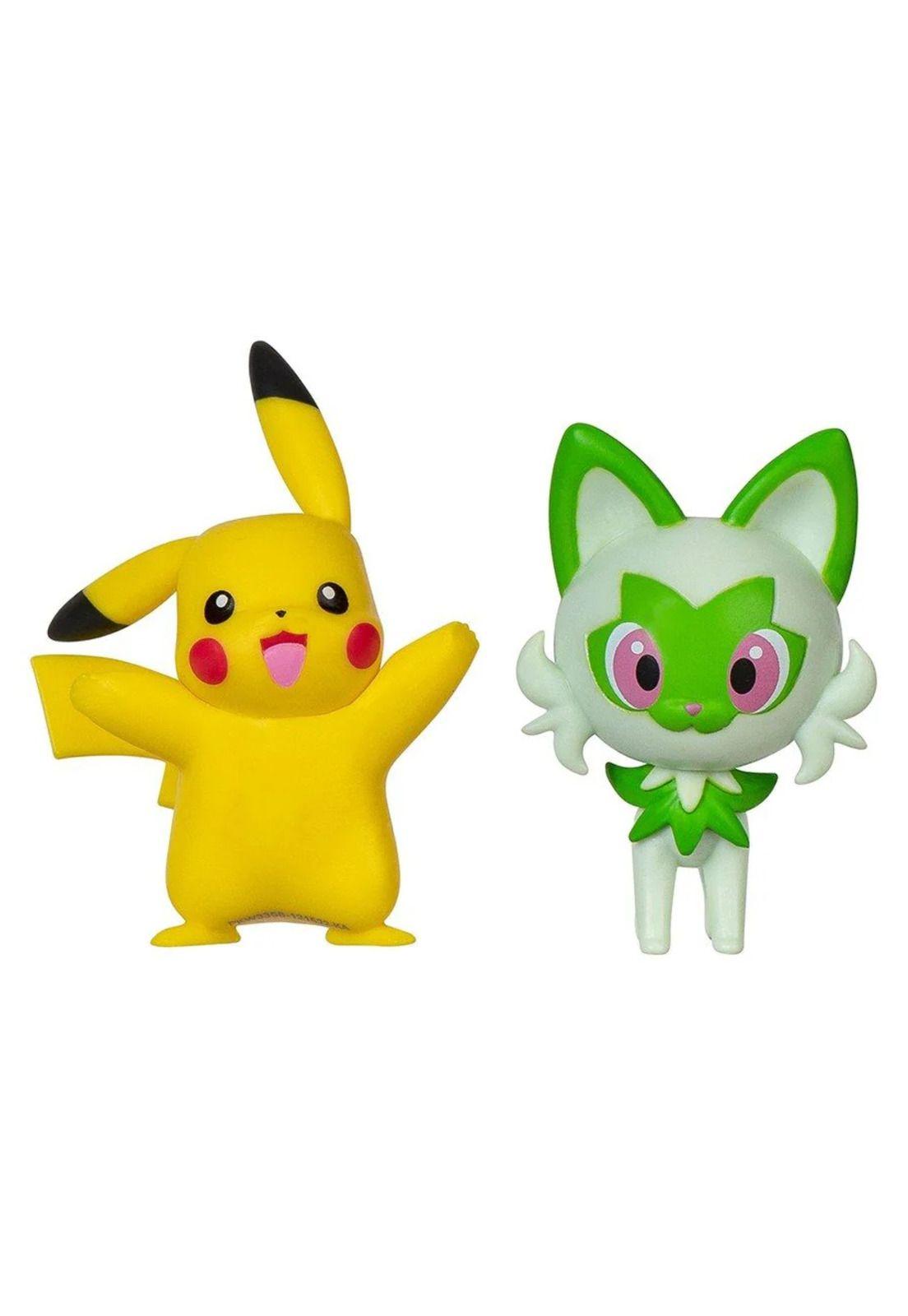 Figura Pokemon Pikachu y Sprigatito-1