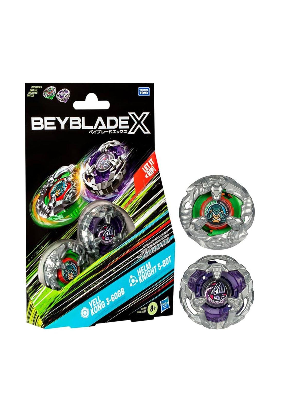 Beyblade X Duo Yell Kong 3-60GB y Helm Knight 5-80T-2