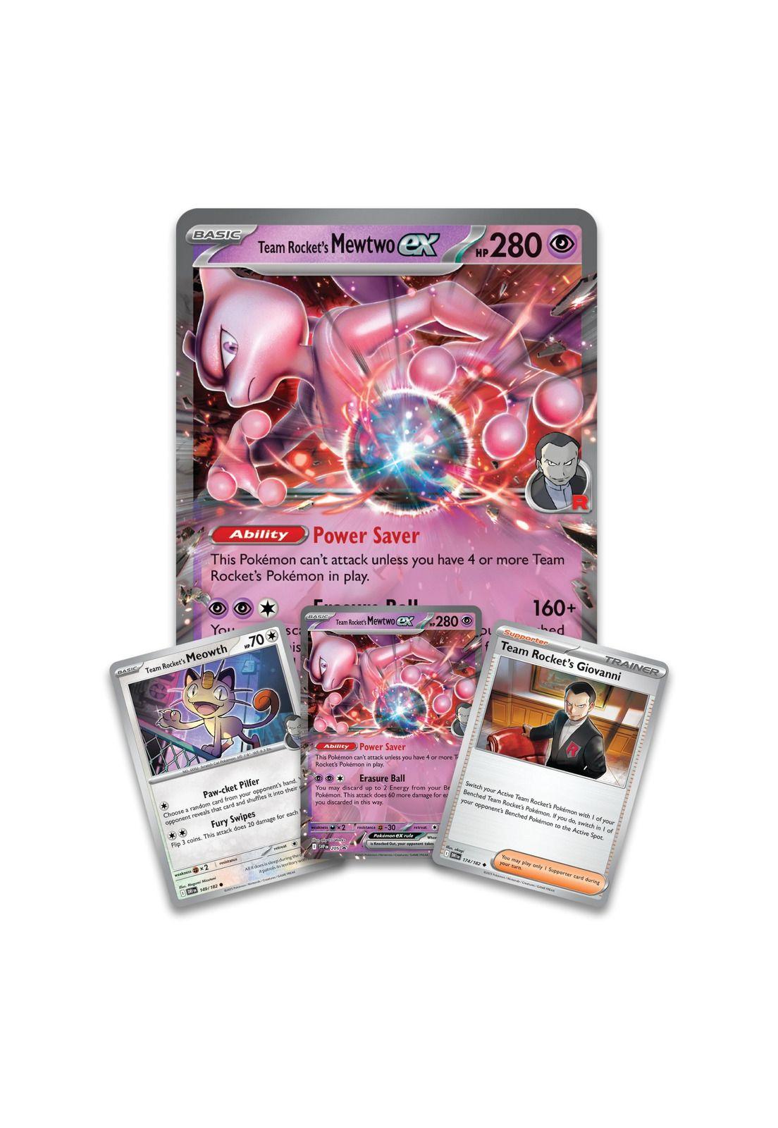 Pokémon Team Rocket's Mewtwo Ex Box Español-2
