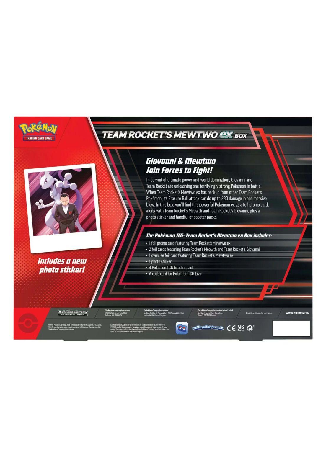 Pokémon Team Rocket's Mewtwo Ex Box Español-3
