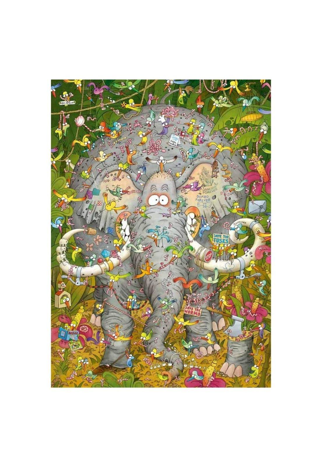Puzzle Heye 1000 – Elephants Life-1