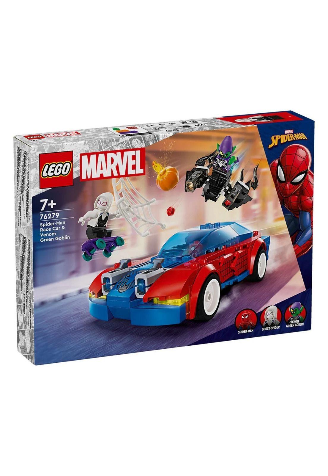 Lego Spiderman Auto de Carreras de Spider-Man y Duende Verde Venomizado (76279)-0