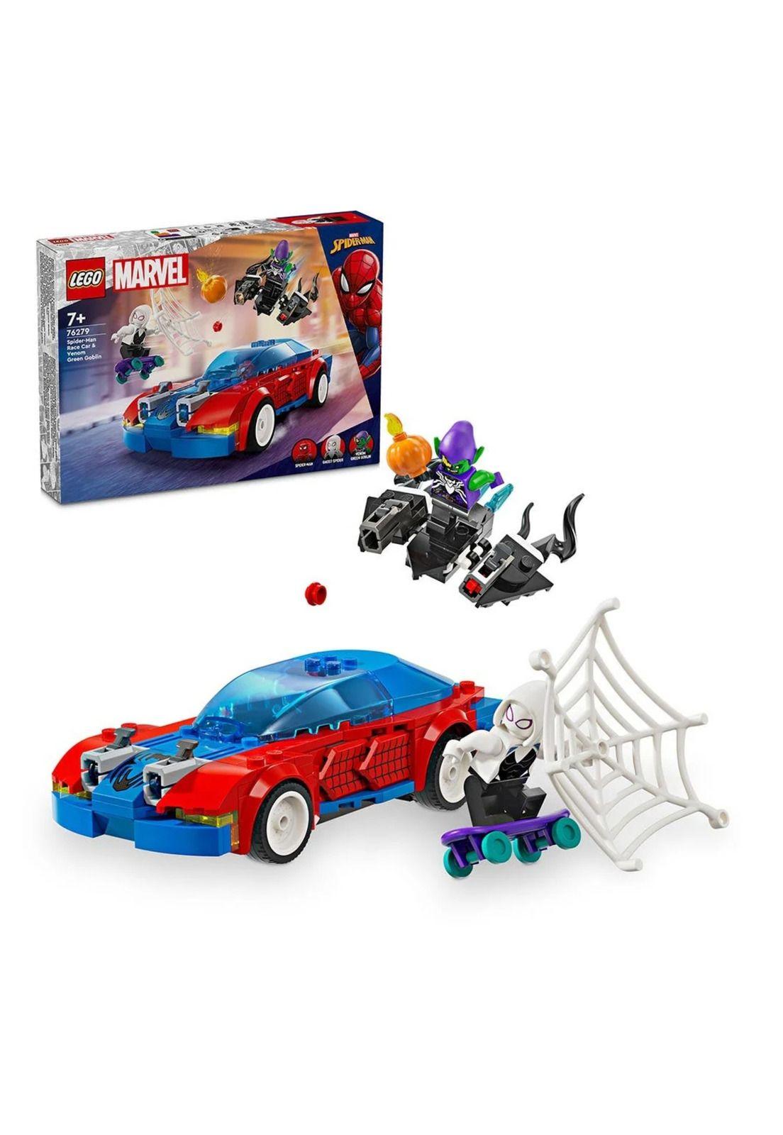 Lego Spiderman Auto de Carreras de Spider-Man y Duende Verde Venomizado (76279)-4