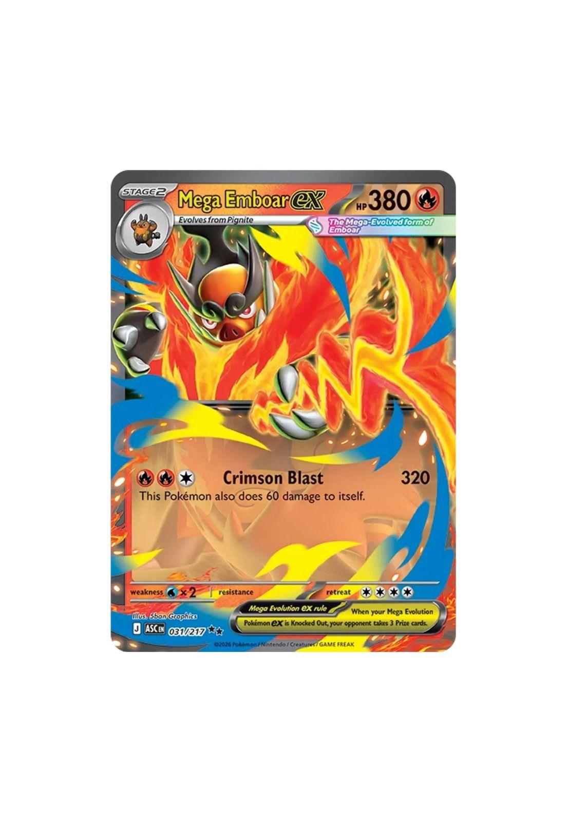 Pokémon Mega Emboar ex Box Inglés-1