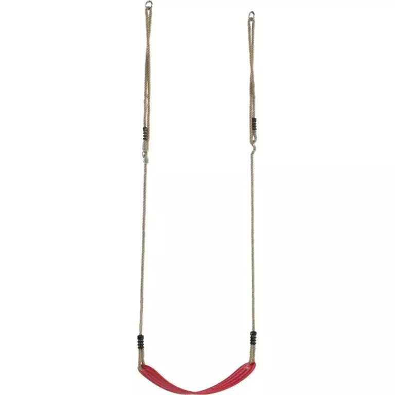 Asiento Columpio Envolvente Flexible trenzado/cadena Rojo Patio Parque-2