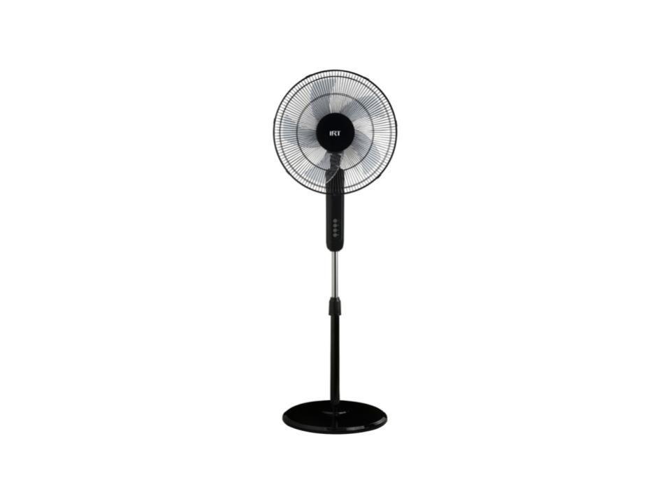 VENTILADOR 16" PIE 50W PLASTICO NEGRO IRT-0