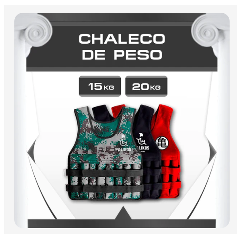 Chaleco de peso 20 kg Rojo -2