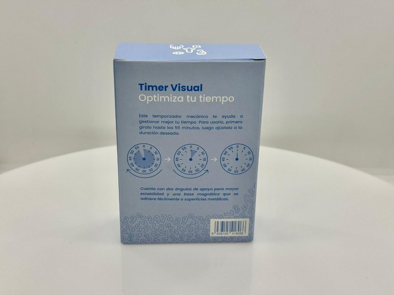 Timer Visual temporizador 60 min escritorio mecánico sonoro-6