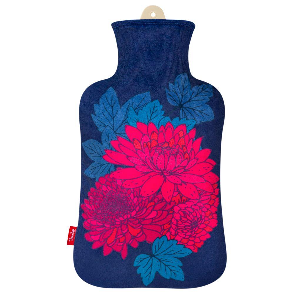 Guatero Thermicachile 2 Lt Flores Rojas&Celeteste Fondo Azul-0