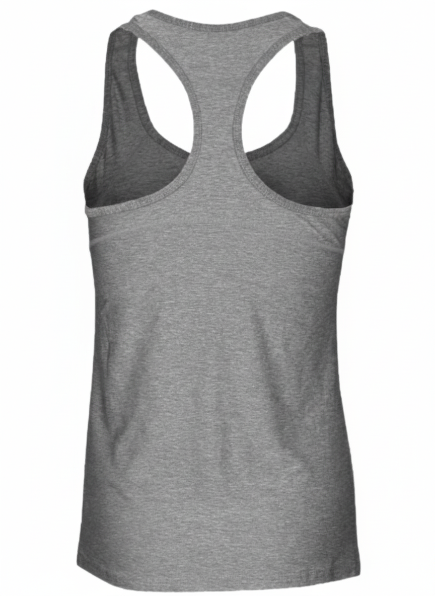 Polera Deportiva Dryfit Sin Mangas Mujer REVA Gris Jaspeado-1
