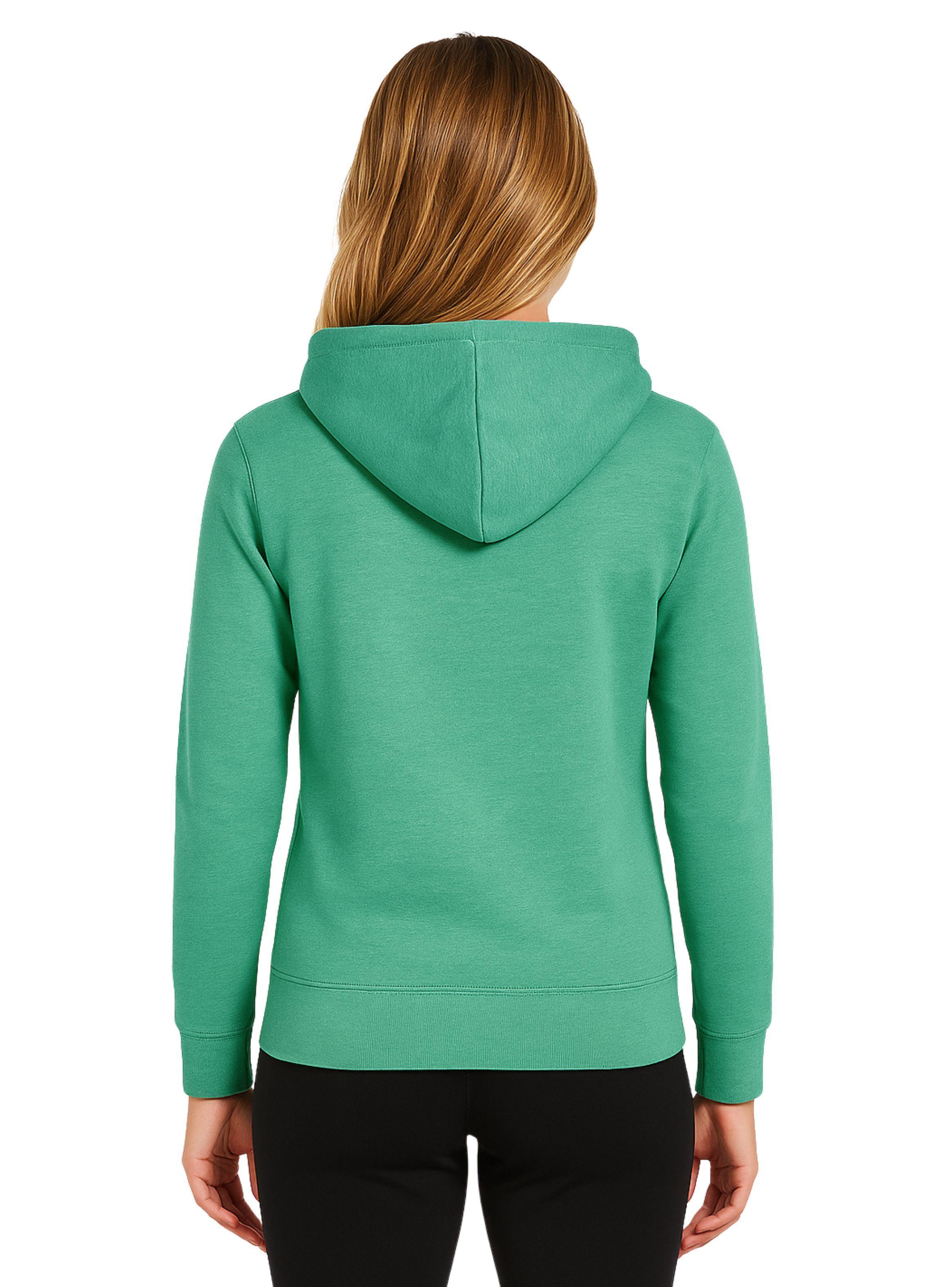 Polerón Deportivo con Capucha Mujer REVA Turquesa-1