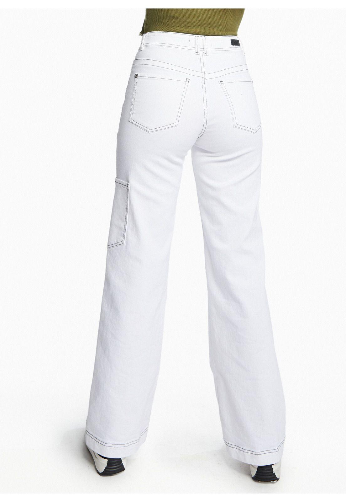 Pantalón Olaya Wide Hilo Contratono Color Crudo Efesis-3