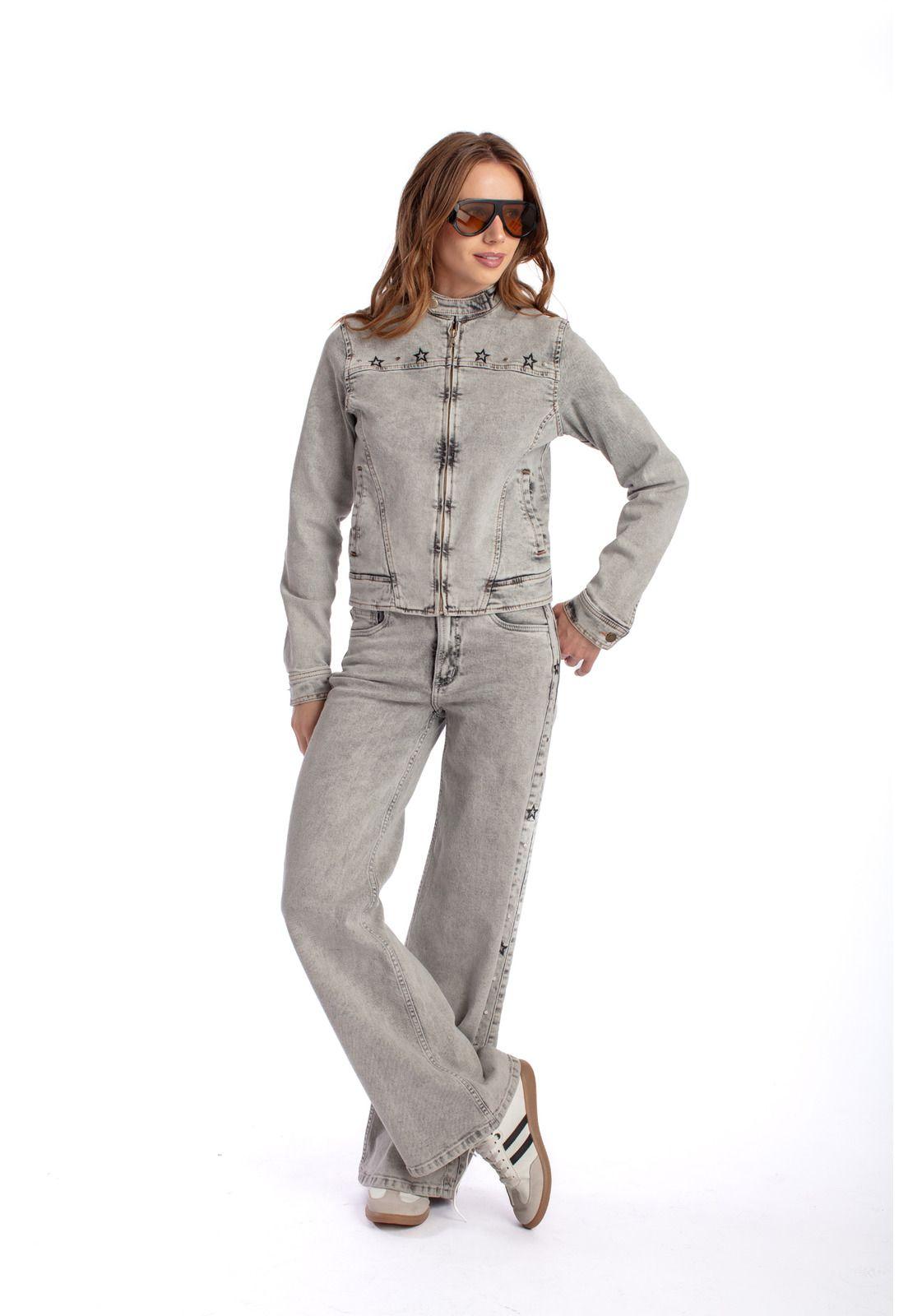 JEANS LULÚ WIDE PIEZA COSTADO BORDADO GRIS EFESIS-0