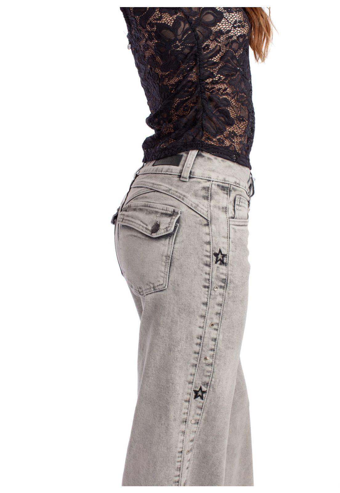 JEANS LULÚ WIDE PIEZA COSTADO BORDADO GRIS EFESIS-4