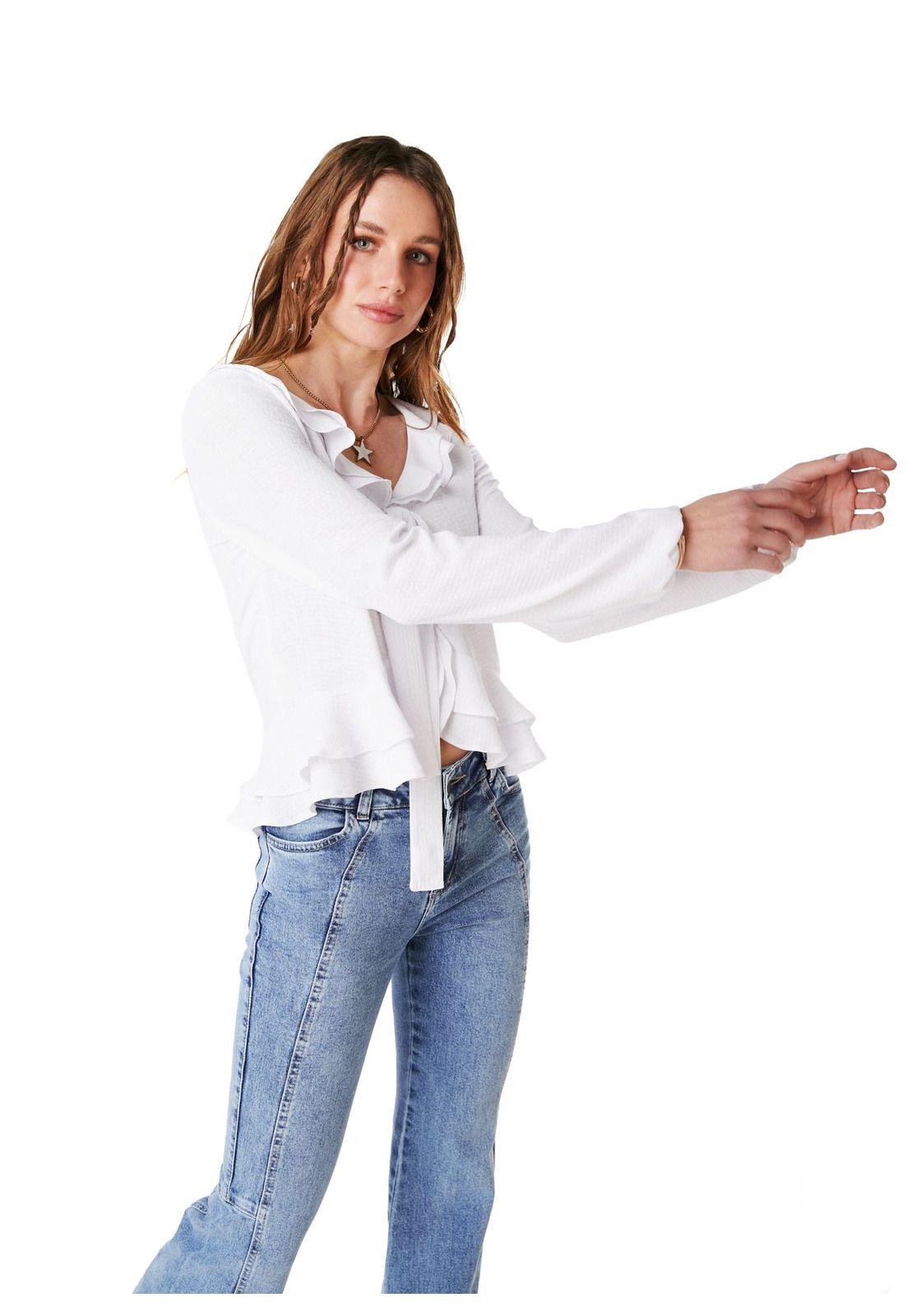 BLUSA SPEARS REGULAR TIPO BOLERO BLANCO EFESIS-2