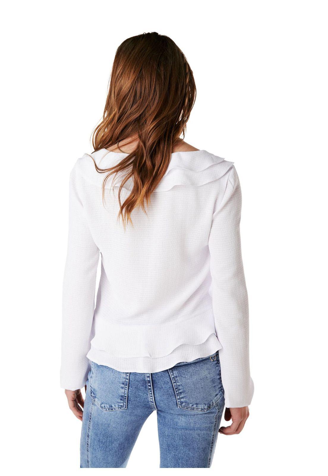 BLUSA SPEARS REGULAR TIPO BOLERO BLANCO EFESIS-5