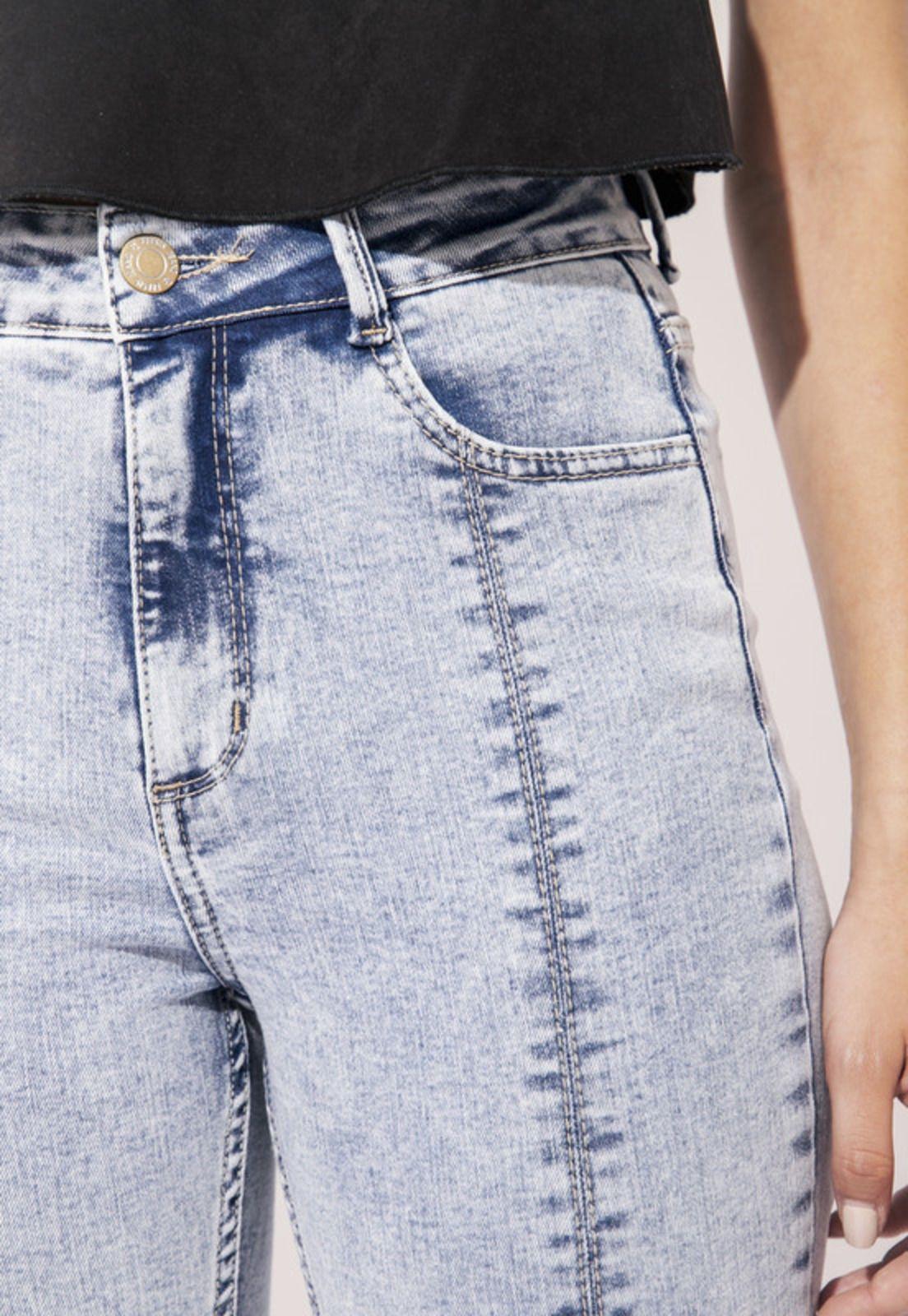 Jeans Marie Skinny Cortes y Basta Irregular Azul Efesis-1