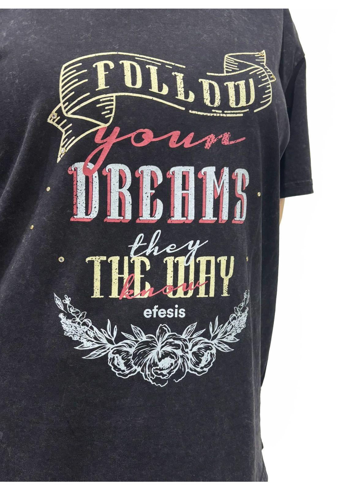 POLERA IKER REGULAR ESTAMPADA NEGRO EFESIS-3