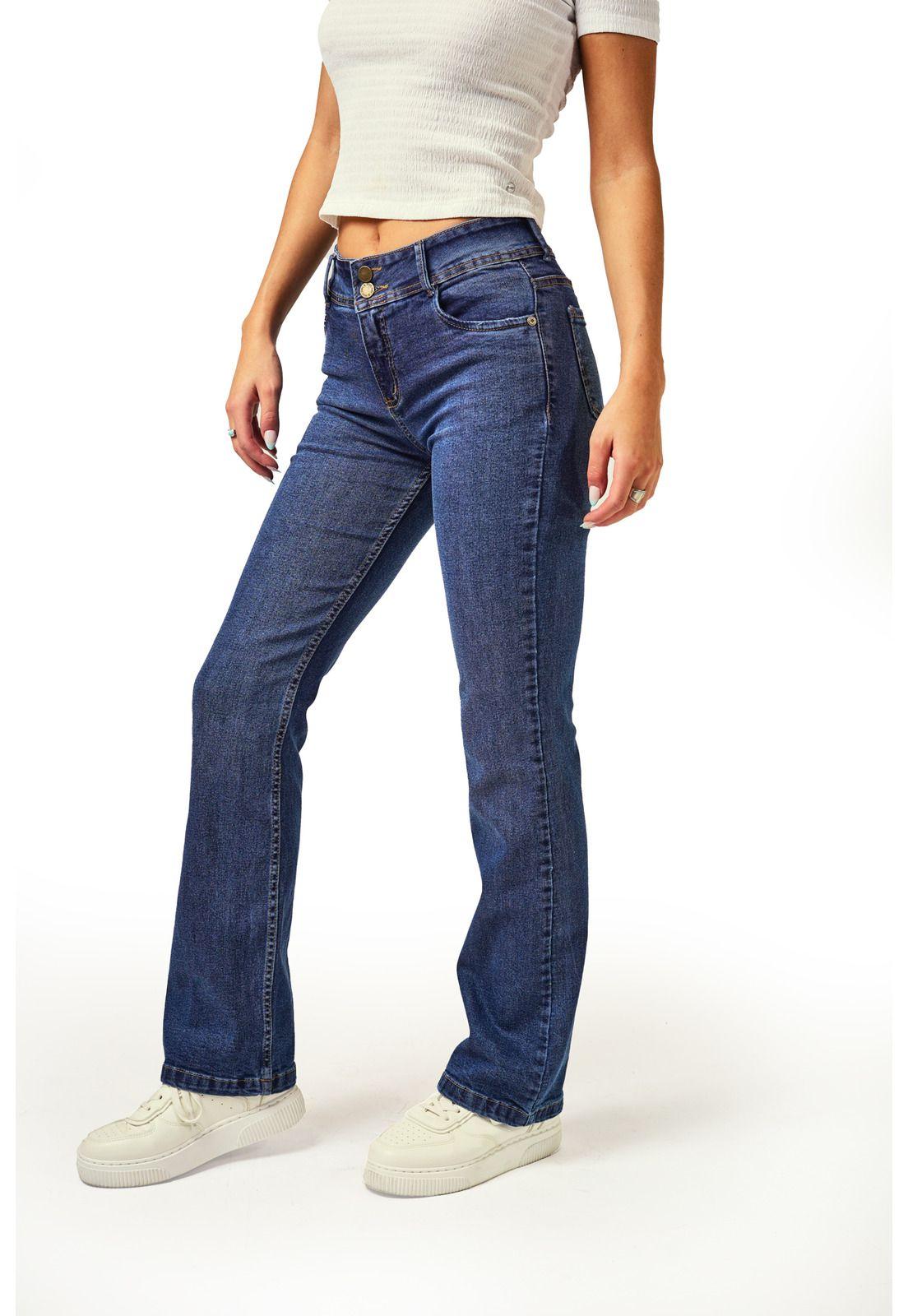Jeans Isi Straight - Recto Pretina Ancha Azul Efesis-2