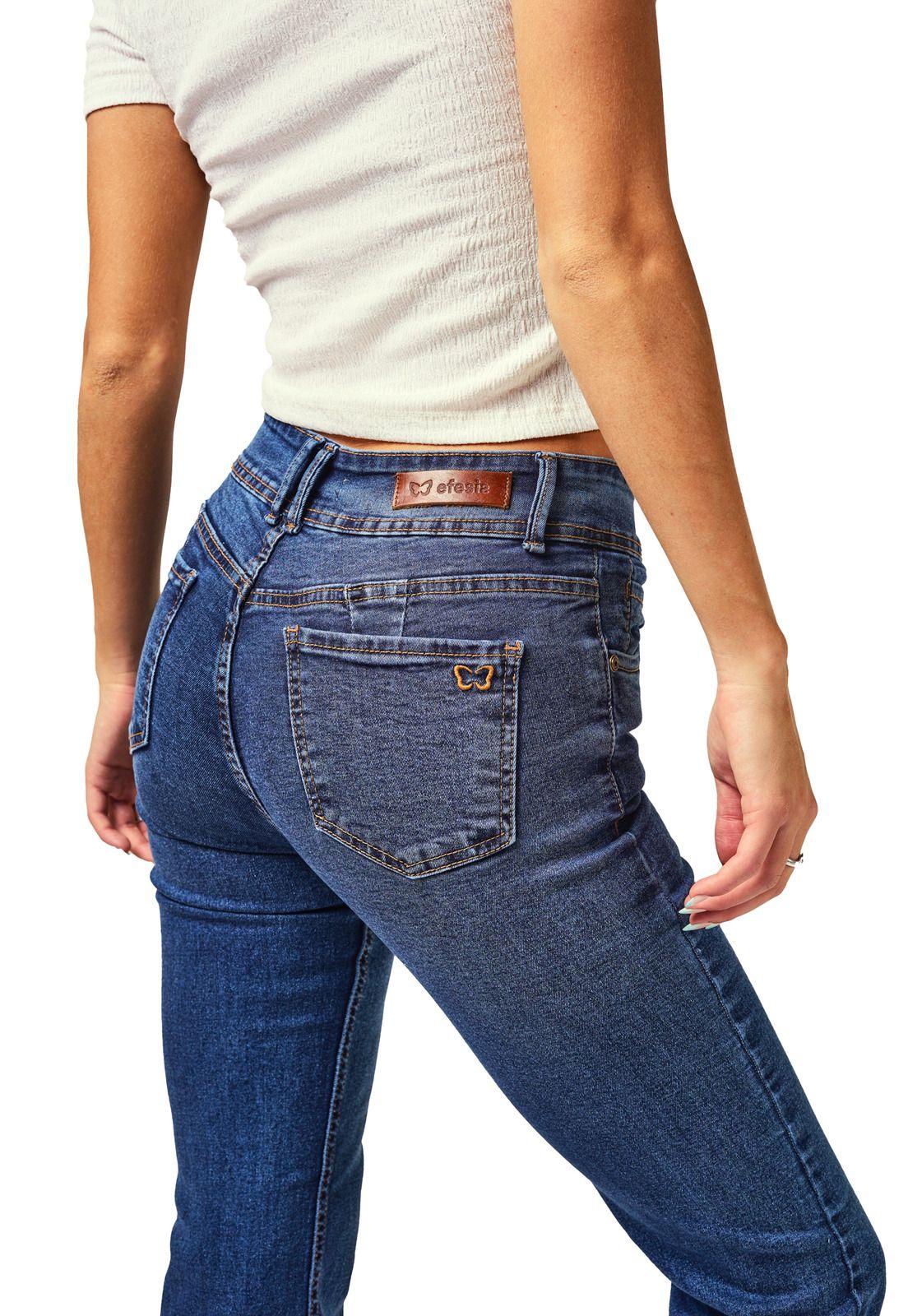 Jeans Isi Straight - Recto Pretina Ancha Azul Efesis-3