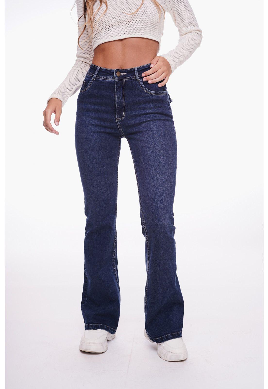 Jeans Feel Flare Bolsillo C/ Tapetas-1