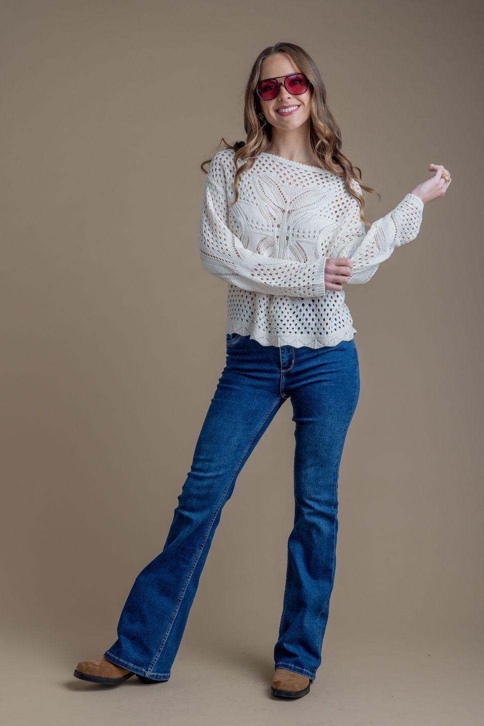 Jeans Feel Flare Bolsillo C/ Tapetas-0