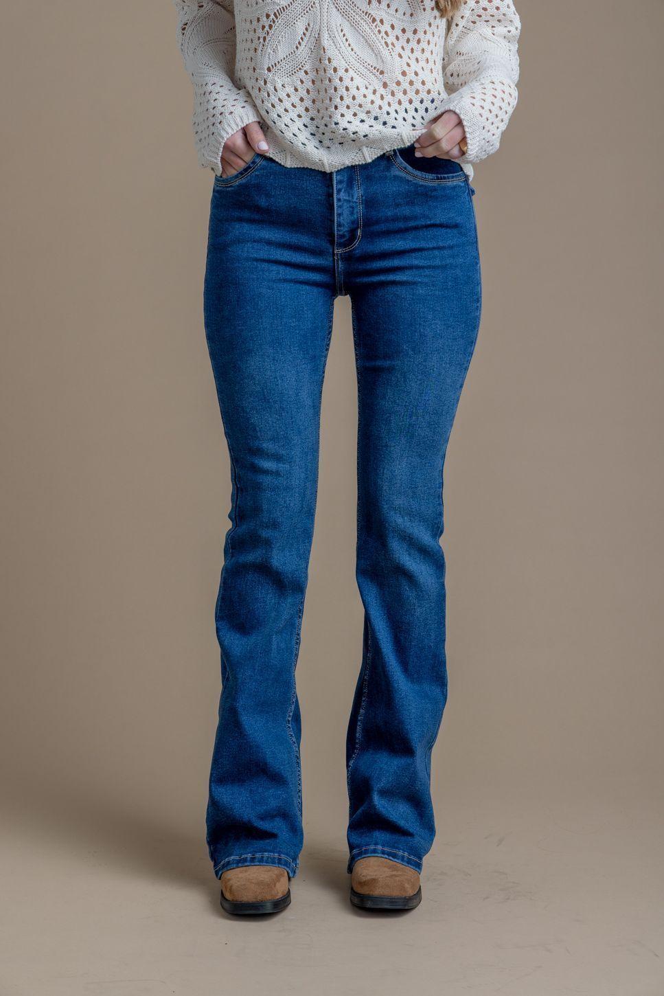 Jeans Feel Flare Bolsillo C/ Tapetas-1
