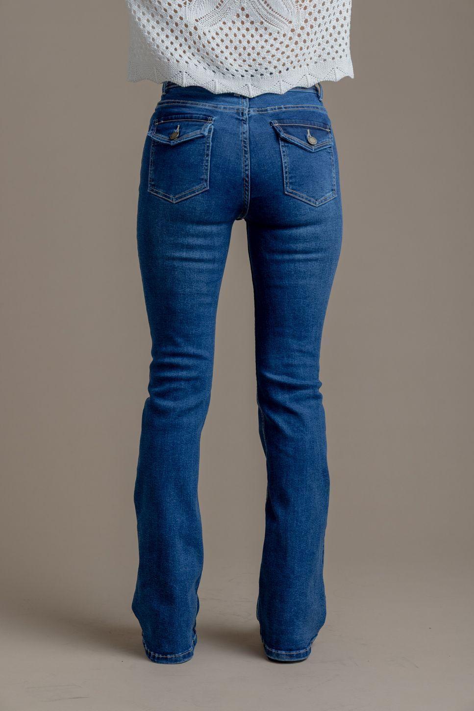 Jeans Feel Flare Bolsillo C/ Tapetas-3