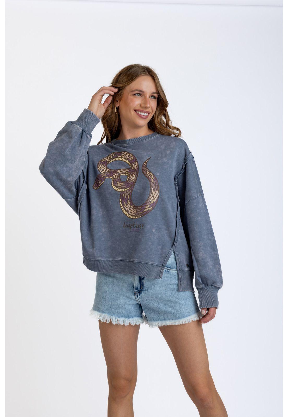 POLERON KIOTO OVERSIZE CORTES Y ESTAMPADO INDIGO EFESIS-1