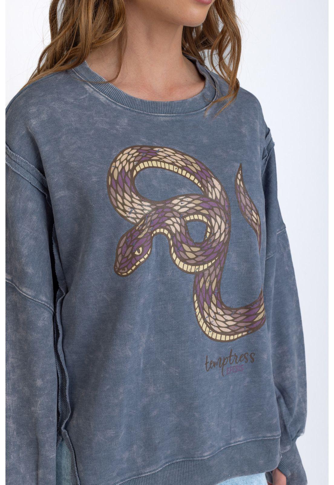 POLERON KIOTO OVERSIZE CORTES Y ESTAMPADO INDIGO EFESIS-4