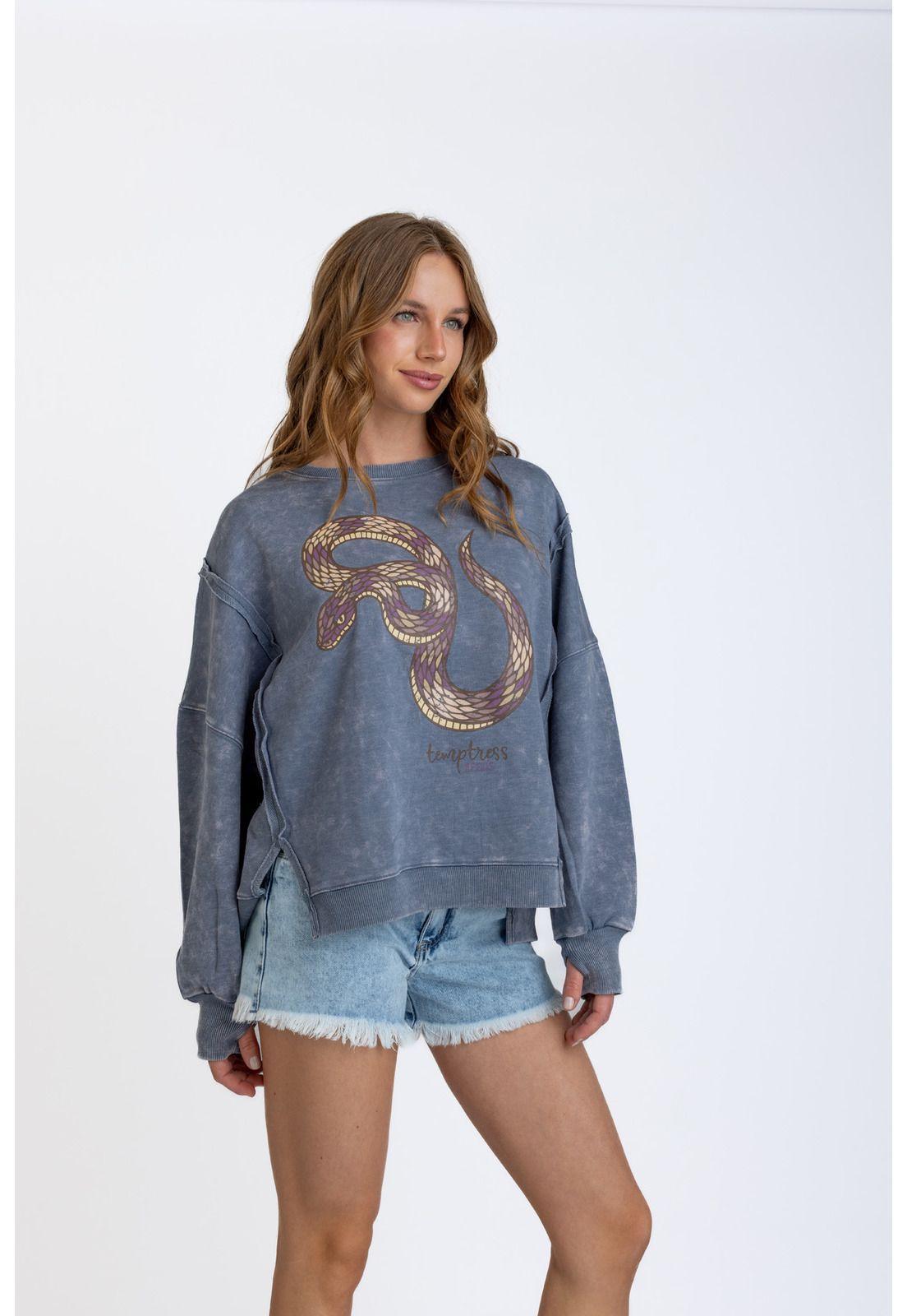 POLERON KIOTO OVERSIZE CORTES Y ESTAMPADO INDIGO EFESIS-2