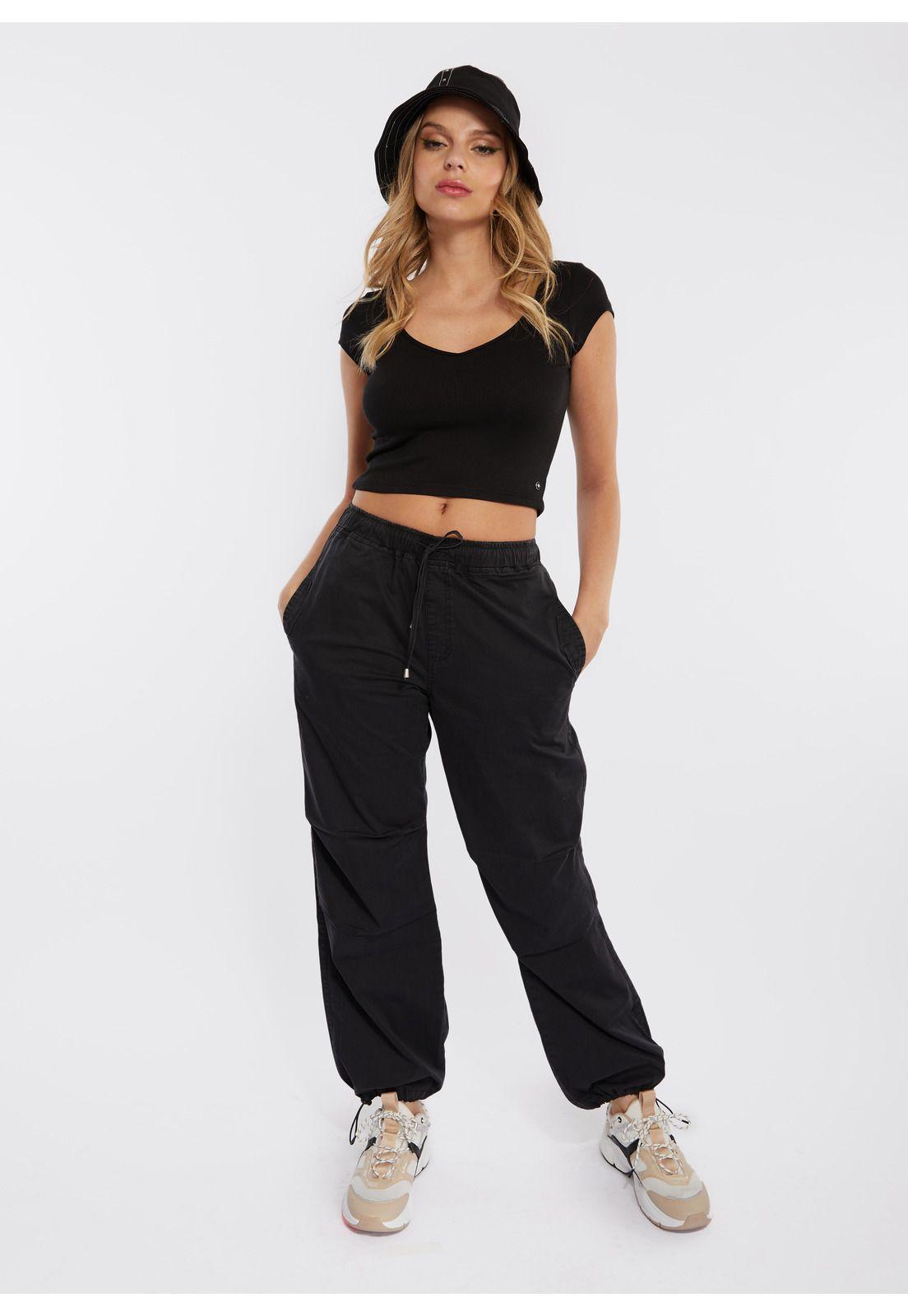 Pantalón Ulani Invierno Parachute Negro Efesis-0
