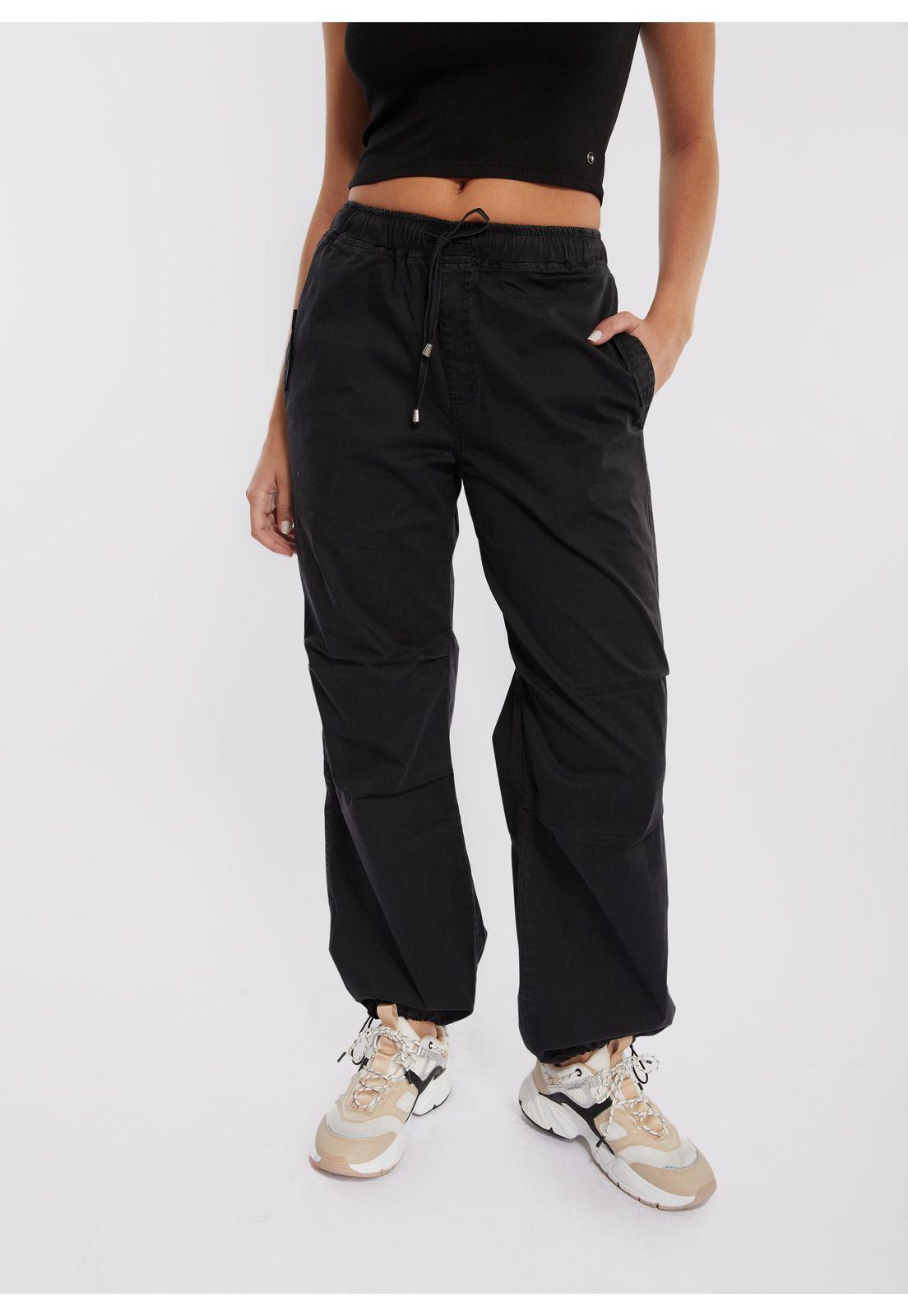 Pantalón Ulani Invierno Parachute Negro Efesis-1